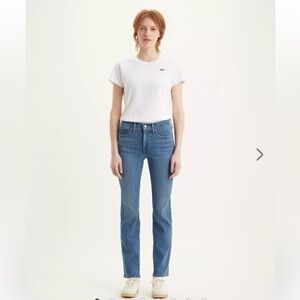 Levi's 314 Shaping Straight blue Jeans denim size 28 women’s preloved